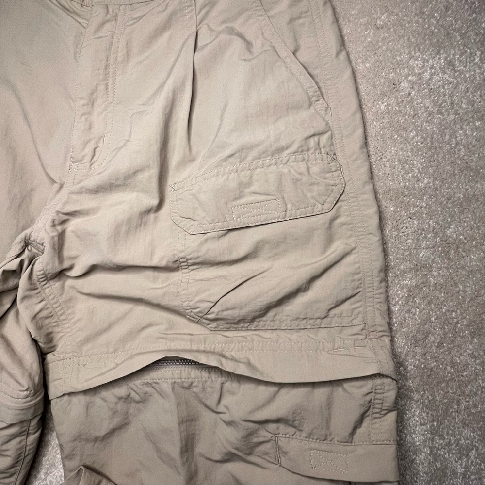 Royal Robbins Beige Zip Off Legs 100% Nylon Cargo Pants Shorts Women's 10 - Picture 3 of 15
